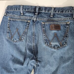 Wrangler Jeans Mens 34X33 Blue 20X Competition Style 01 Cowboy Western Denim